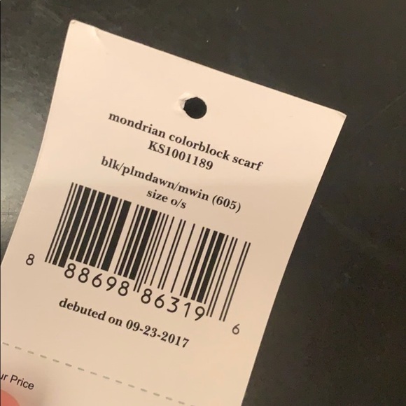 Kate spade newyork wool scarf wrap ballet/ merlot - Picture 9 of 9